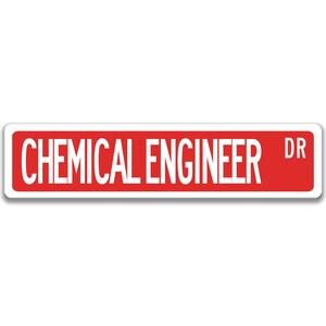 Chemical Engineer Sign, Engineer Gift, Chemical Engineer Gift, Engineer Decor, Engineer Graduation Gift Engineer Graduation Gift Q-SSO014 Red Background