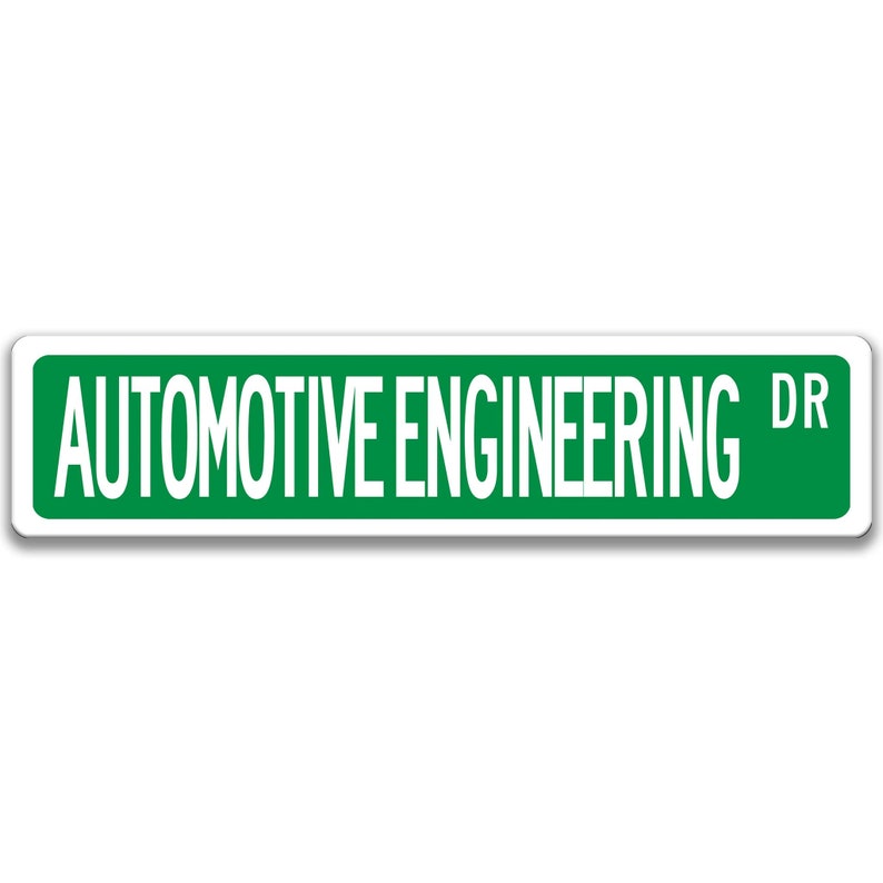 Signe d'ingénieur automobile, cadeau d'ingénieur, cadeau d'ingénieur automobile, décor d'ingénieur, cadeau de graduation d'ingénieur Q-SSO018 Green Background