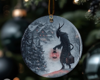 Krampus Ornament, Dark Horror Winter Decor, Krampusnacht, Bad Santa