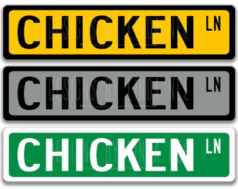 Chicken Sign, Chicken Coop Sign Chicken Gift Chicken Lover Gift Custom Chicken Sign Chicken Owner Gift Metal Sign Novelty Sign Z-PIS103