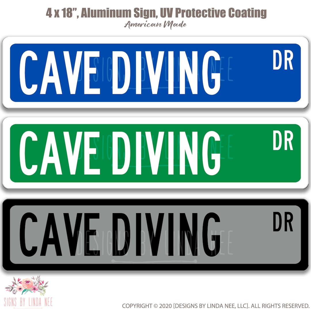 Cave Diving, Cave Diving Sign, Deep Sea Diving, Scuba Diver Gift