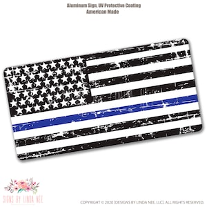 Thin Blue Line Flag, Back the Blue Sign, Police Officer Gift, Police Wreath Sign, Defend the Blue, Blue Lives Matter, Policeman Gift SPH76