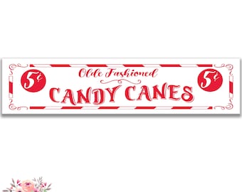 Olde Fashioned Candy Canes Sign, Candy cane Decor Street Sign, Decorazioni natalizie, Decorazioni natalizie, Novità Sign, Candy Cane Wreath SHO208