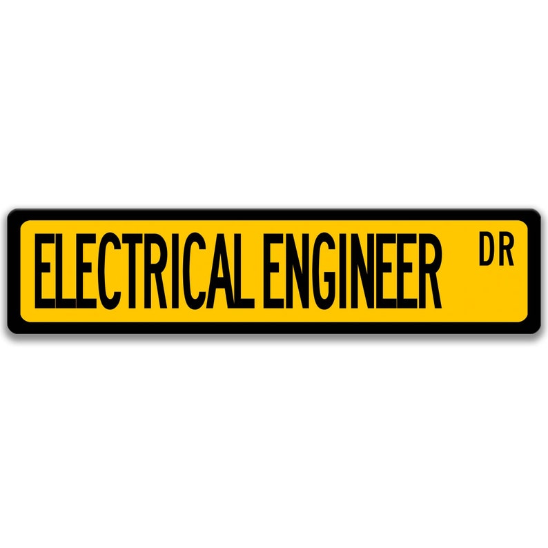 Electrical Engineer Sign, Engineer Gift, Electrical Engineer Gift, Engineer Decor, Engineer Graduation Gift Q-SSO015 Yellow Background