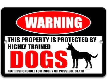 Dog Sign Cabin Sign Funny Dog Sign Dog Decor Dog Warning Sign Funny Barn Sign Stable Sign Beware of Dog 8-HIG057