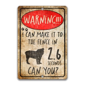 Funny Dog Sign Pug Dog Sign No Trespassing Sign Dog Warning Sign Beware of Dog Sign Yard Sign Fence Sign Keep Gate Closed 8-WAD001