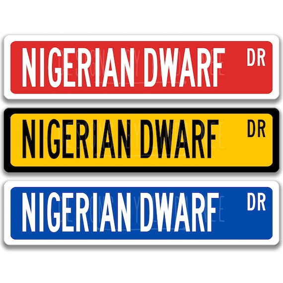 Nigerian Dwarf Sign, Nigerian Dwarf Goat Sign Goat Gift Goat Lover Gift Custom Goat Sign Goat Owner Gift Metal Sign Funny Goat Sign Z-PIS098