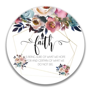 Hebrews 11:1 Sign, Christian Wreath Sign, Floral Sign, Spring Sign, Faith Wreath Sign, Easter Decor, Wreath Supplies, Scripture C-SCR026