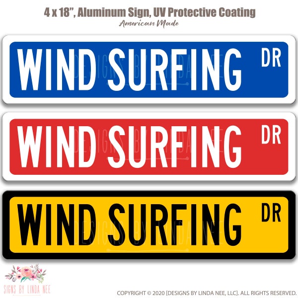 Wind Surfing, Wind Surfing Sign, Surfing Gift, Surfing Wall Art, Surfing Gear Gift for Surfer Surf Shop Sign Beach Sign Man Cave Sign OCC112