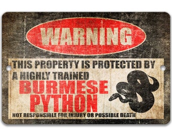 Burmesisk pytonormskylt, ormrumsdekor, herprumstillbehör