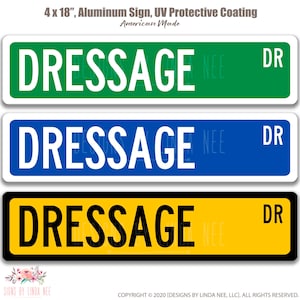 Dressage Sign, Dressage Rider Gift, Equestrian Decor Horse Barn Decor Horseback Rider Gift Custom Horse Sign Horse Owner Metal Sign OCC119
