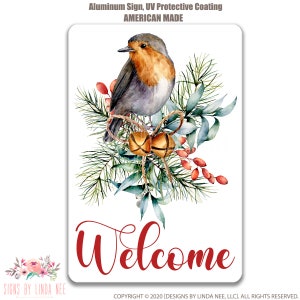 Willkommen Weihnachten Schild Willkommensschild Adventskranz Schild Bauernhaus Schild Vogel Schild Weihnachtsdekoration Weihnachtsdeko Weihnachtsmann Schild SHO280