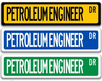 Signo de ingeniero petrolero, regalo de ingeniero, regalo de ingeniero petrolero, decoración de ingeniero, regalo de graduación de ingeniero Q-SSO024