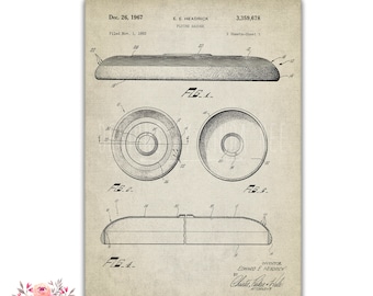 Frisbee Patent Metal Sign, Frisbee Golf, Disc Golf, Disc Golf Patent Art, Poster, Disc Patent Disc Art Frisbee Poster Frisbee Wall Art SPO11