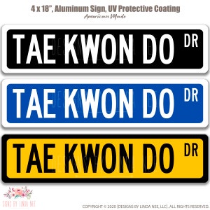 Tae Kwon Do Sign, Karate Wall Decor, Martial Arts, Tae Kwon Do Studio Sign Karate Belt Gift Karate Lover Dojo Decor Karate Belt Award OCC142