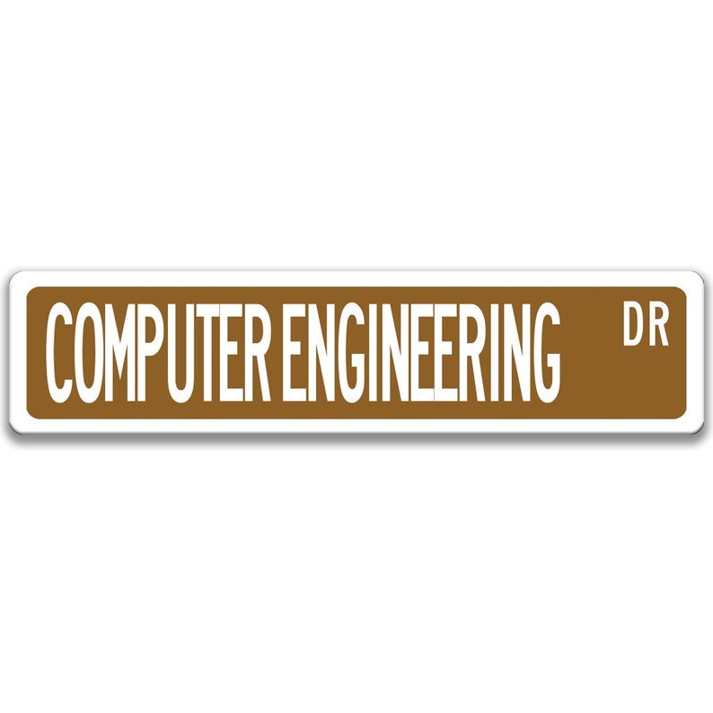 Computer Engineer Sign, Engineer Gift, Computer Engineer Gift, Engineer Decor, Engineer Graduation Gift Q-SSO020 Brown Background