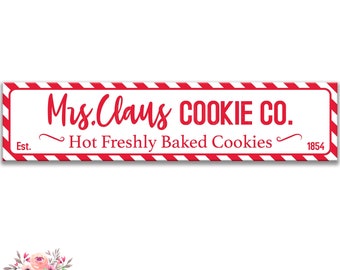 Fresh Baked Cookies Sign Kitchen Christmas Decor Baking Street Sign Christmas Cookies Sign Pantry Sign Holiday Decor Novelty Sign SHO210