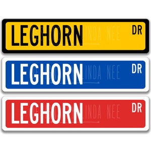 Chicken Sign Leghorn Chicken Coop Sign Chicken Gift Show Chicken Sign  Custom Chicken Sign Chicken Owner Gift Metal Sign Novelty Z-PIS187