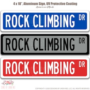 Rock Climbing Sign, Gift for Climber, Hiking Wall Decor, Gift for Backpacker, Outdoor Lover, Mountaineering Extreme Sports Bouldering OCC130