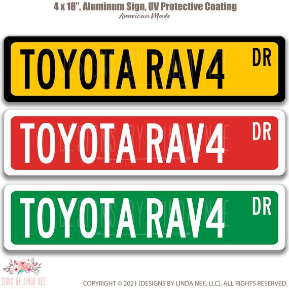 Panneau de signalisation Toyota RAV4, panneau de garage