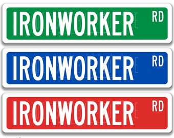Ironworker, Ironworker Gift,  Ironworker Sign, Metal Worker Gift, Blacksmith Gift, Pipefitter Decor, Welder Gift,  Boilermaker Gift Q-SSO034