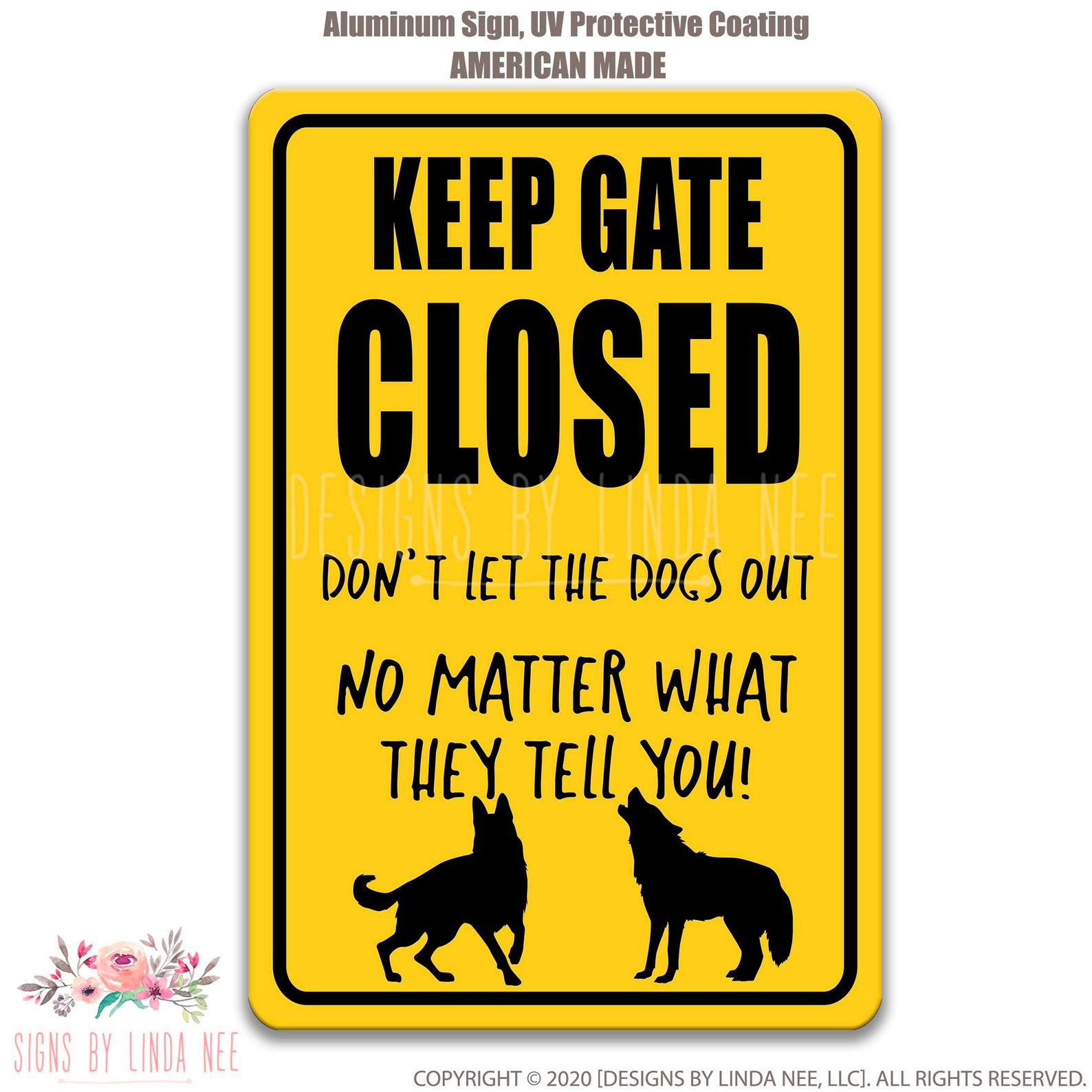 Keep Gate Closed Dog Sign Funny Dog Sign Dog Decor Dog Lover Etsy