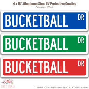 Bucketball, Custom Bucketball Sign, Bucketball Yard Game Sign, Outdoor Party Games, Wedding Lawn Game Backyard Events,  S-SSS015