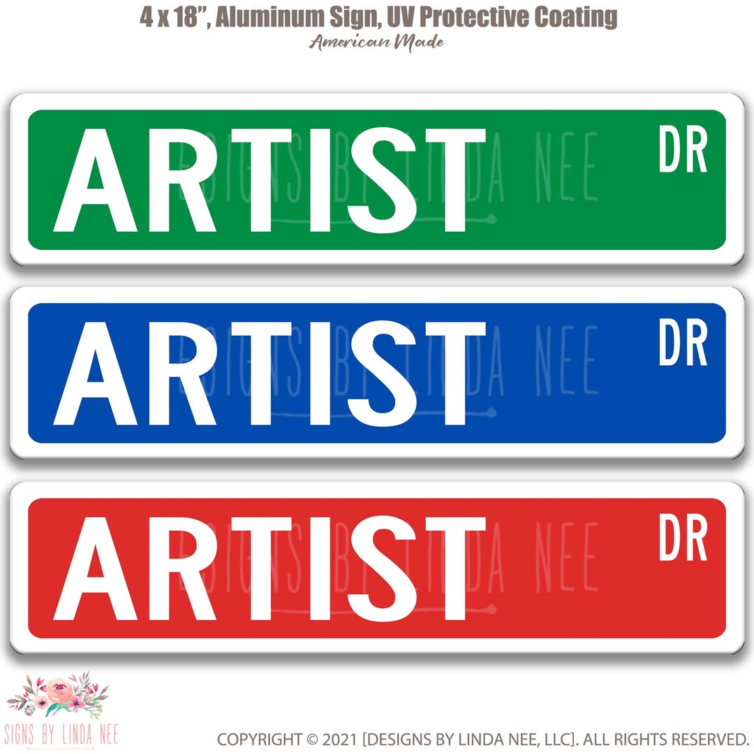 Artist Sign Artist Shop Sign Art Lover Gift Artist Decor Etsy