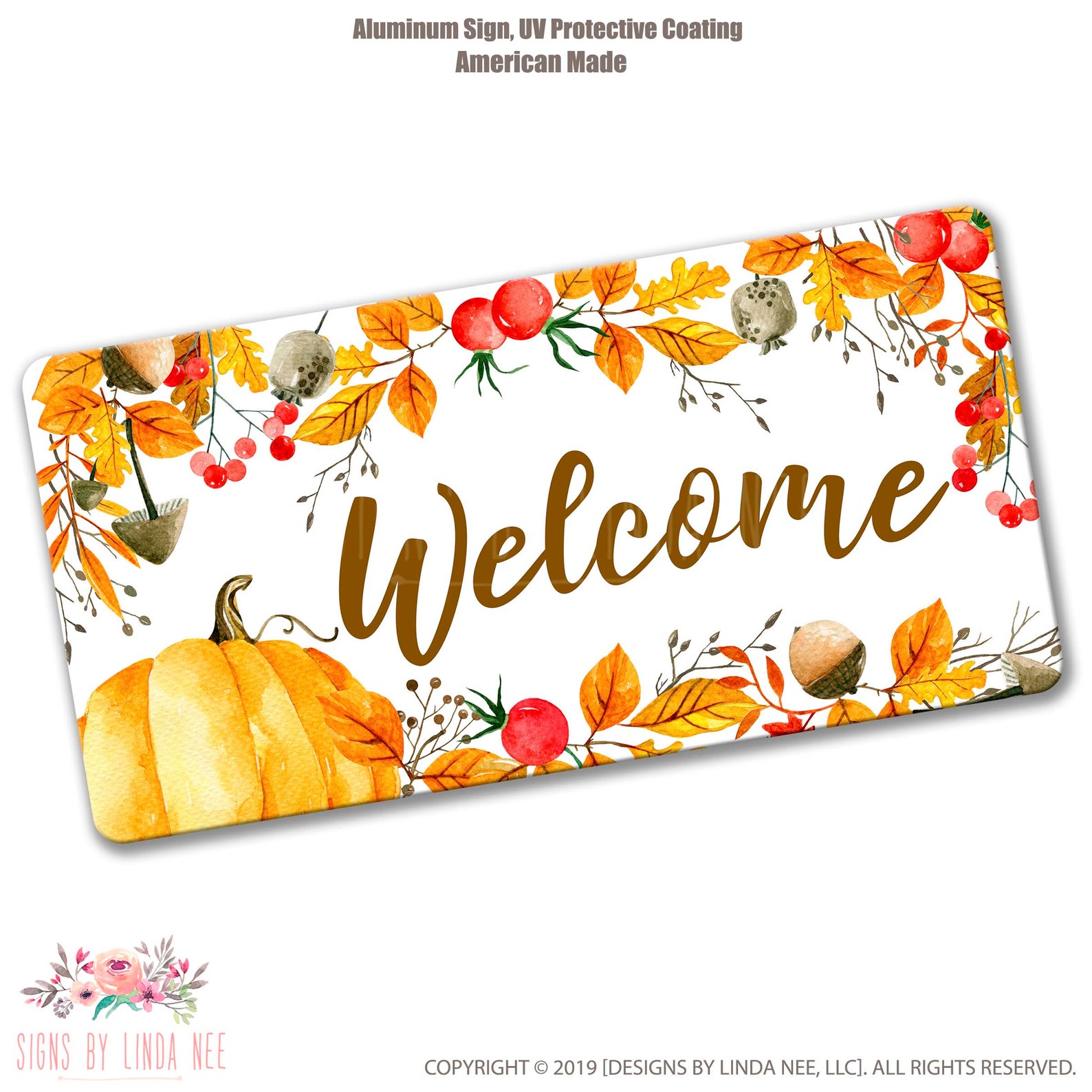 Fall Wreath Sign Fall Sign Colorful Leaves Sign Etsy