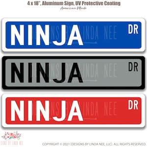 Ninja Sign, Sign for Ninja, Ninja Birthday Party Sign  Q-SSO005