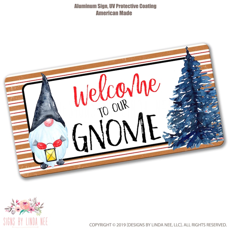 Download Welcome to our Gnome Sign Gnome Wreath Sign Christmas ...