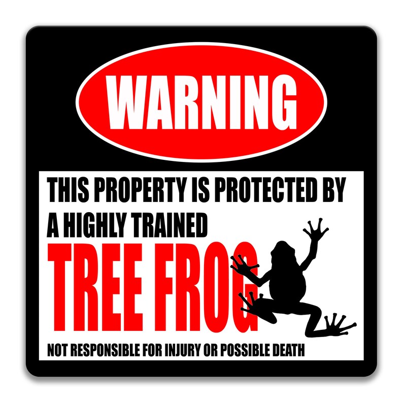 Tree Fog Sign Tree Frog Sign, Terrarium Room Decor, Frog Keeper Gift, Frog Cage ...