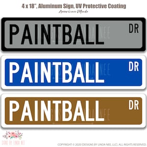 Paintball Sign, Paintball Gift, Paintball Player Gift, Paintball Accessory, Paintball Party, Team Shooting Sport, Extreme Sports, S-SSS005