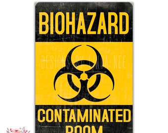 Warnschild Biohazard – Metallschild 30x40 Cm, Witzige Deko Für Garage, Männerhöhle & Bar