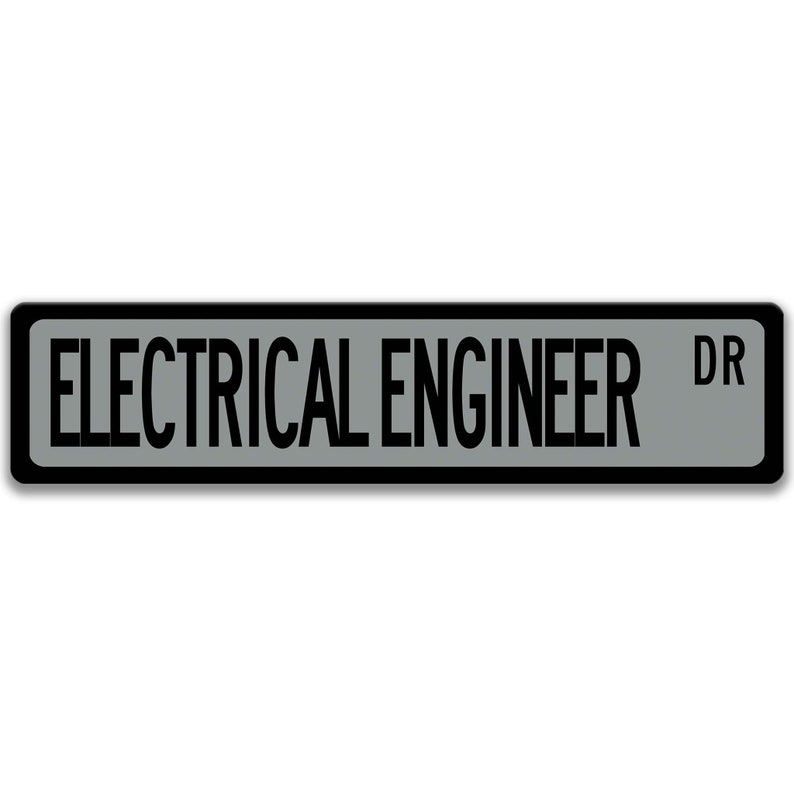 Electrical Engineer Sign, Engineer Gift, Electrical Engineer Gift, Engineer Decor, Engineer Graduation Gift Q-SSO015 Gray Background