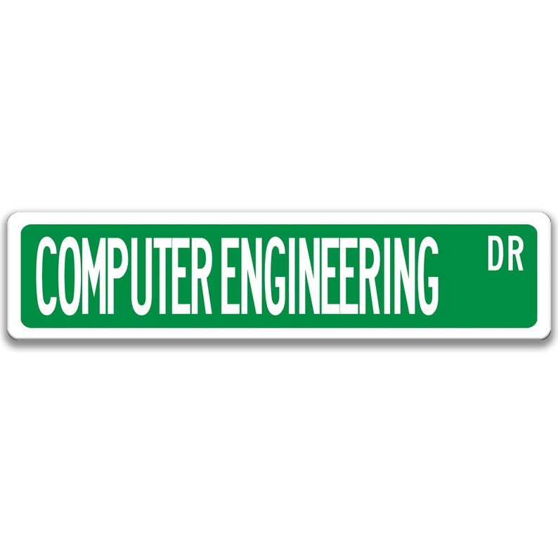 Computer Engineer Sign, Engineer Gift, Computer Engineer Gift, Engineer Decor, Engineer Graduation Gift Q-SSO020 Green Background