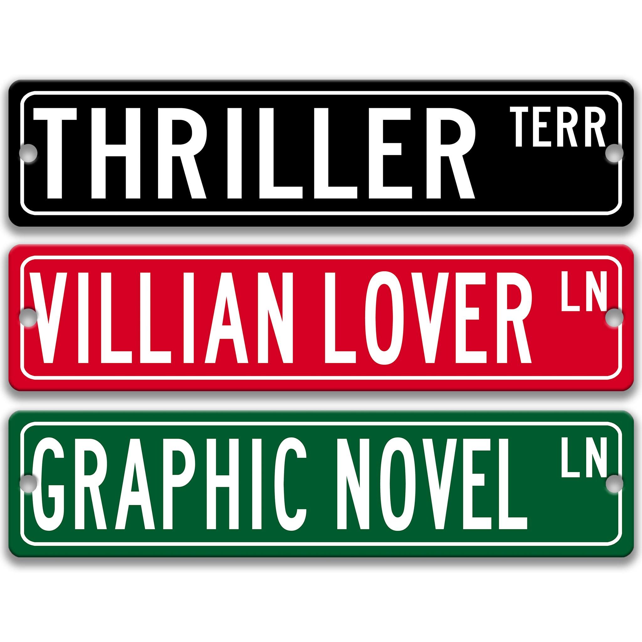 Library Street Sign, Bookshelf Sign, Bookish Decor for Book Nook, Book ...
