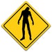 Zombie Sign, Zombie Crossing Sign, Diamond Zombie Sign, Zombie Decor ...