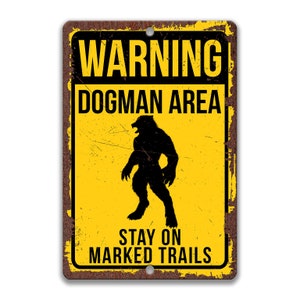 Michigan Dogman Sign, Appalachia Cryptid, Cryptidcore, Cryptozoological, Mythical Creature, Monster, Urban Legends, Folklore 8-ANM022