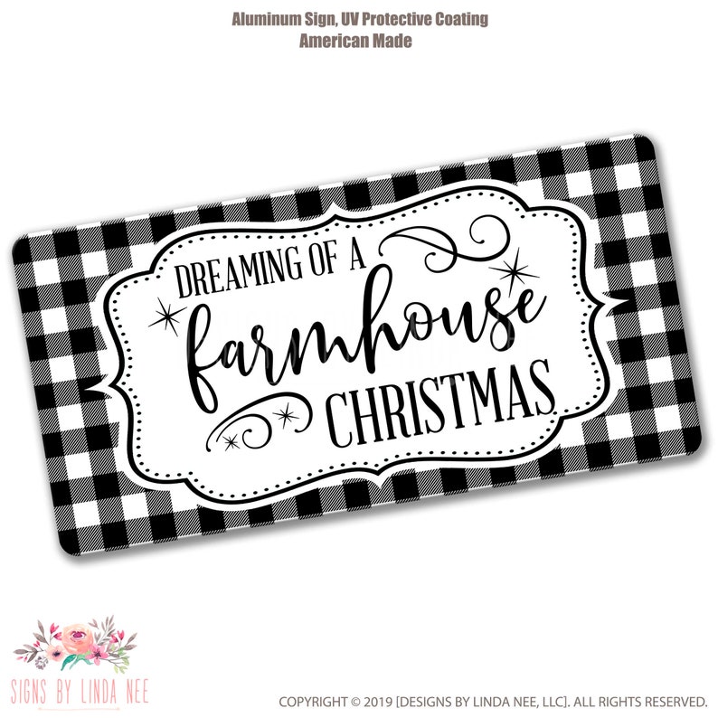 Farmhouse Decor Country Christmas SHO193 Holiday Wreath Christmas Wreath Sign Living Room Decor Christmas Decor Farm Decor
