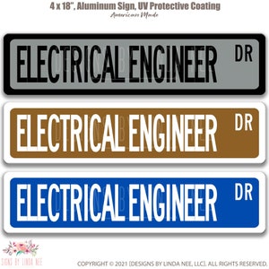 Electrical Engineer Sign, Engineer Gift, Electrical Engineer Gift, Engineer Decor, Engineer Graduation Gift Q-SSO015 image 1