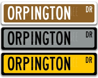 Orpington Chicken Sign, Chicken Coop Sign Chicken Gift Chicken Lover Gift Custom Chicken Sign Chicken Owner Gift Metal Sign Novelty Z-PIS179