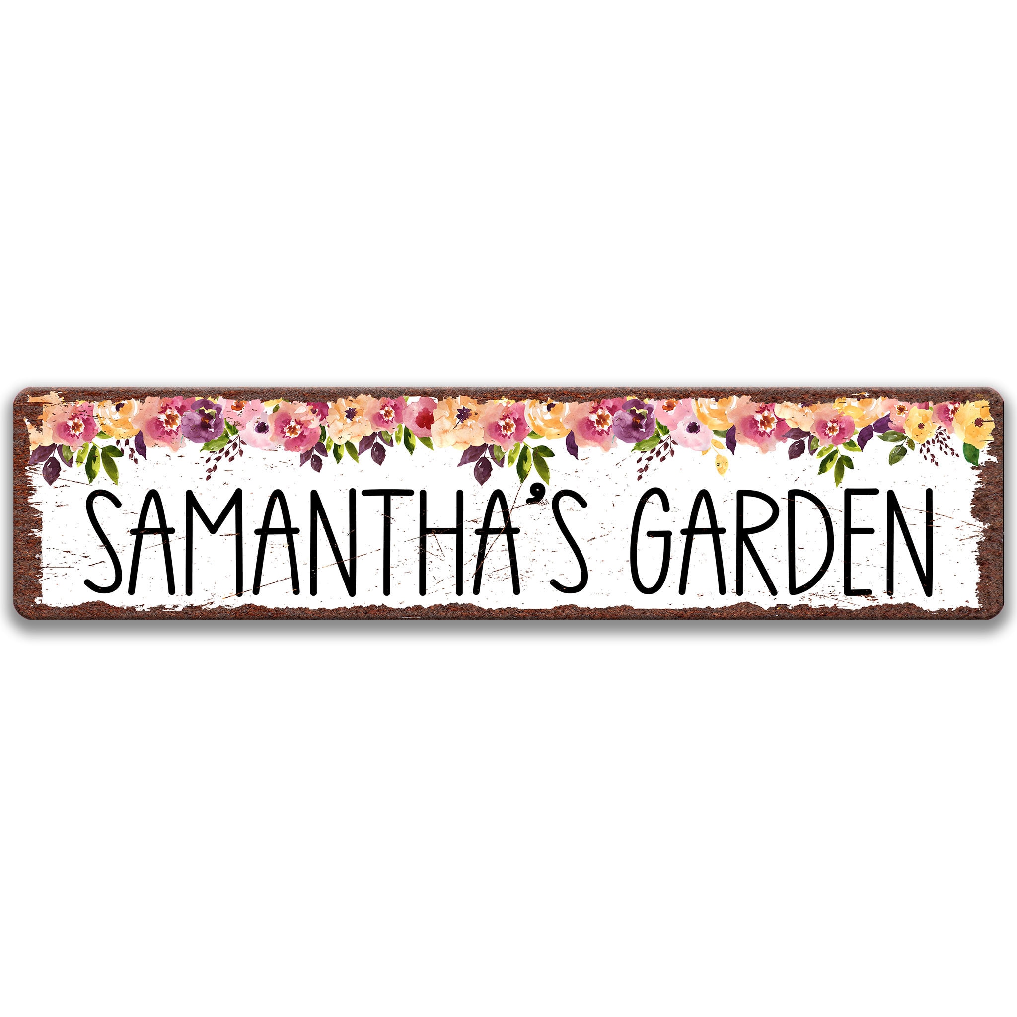 Personalized Garden Sign Custom Garden Gate Sign Plant Sign Etsy