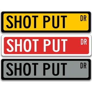 Shot Put Sign, Track and Field Gift, Track and Field Wall Decor, Track Team Sign, High School Sports, Bedroom Decor Athletes S-SSS038