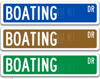 Boating, Boating Sign, Lake House Sign, Nautical Decor, Boat Poster, Vacation Home, Beach House Decor, Lake Life Decor, Man Cave Sign OCC86