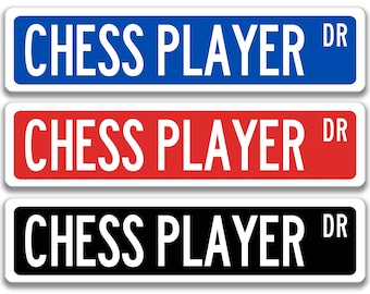 Chess Player Sign, Chess Sign, Chess Team Sign, Chess Lover Gift, Chess Player Gift, Game Room Decor, Chess Room Decor, Chess Game, S-SSG003
