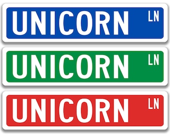 Unicorn Sign, Unicorn Decor, Unicorn Gift, Unicorn Lover Gift Custom Unicorn Sign Unicorn Owner Gift Metal Unicorn Sign Fantasy 8-SSA004