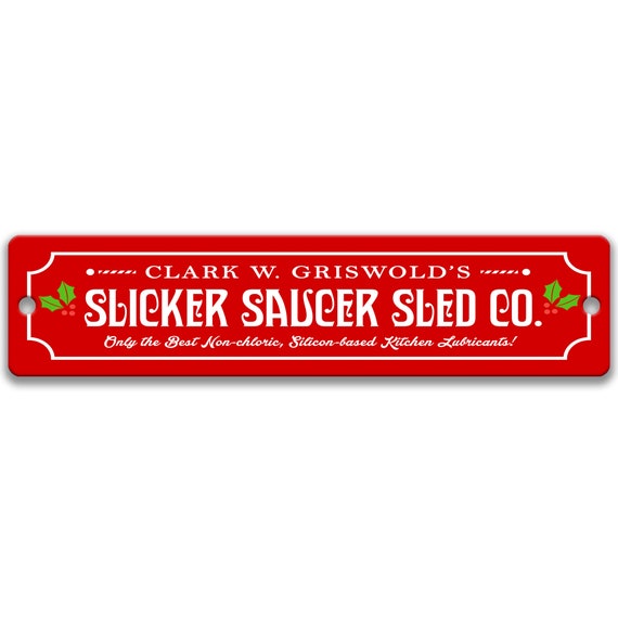 Clark Griswold Street Sign, Funny Christmas National Lampoon Vacation Quote, Vintage Holiday Novelty Sign, Holiday Classic Movie X-XMS020