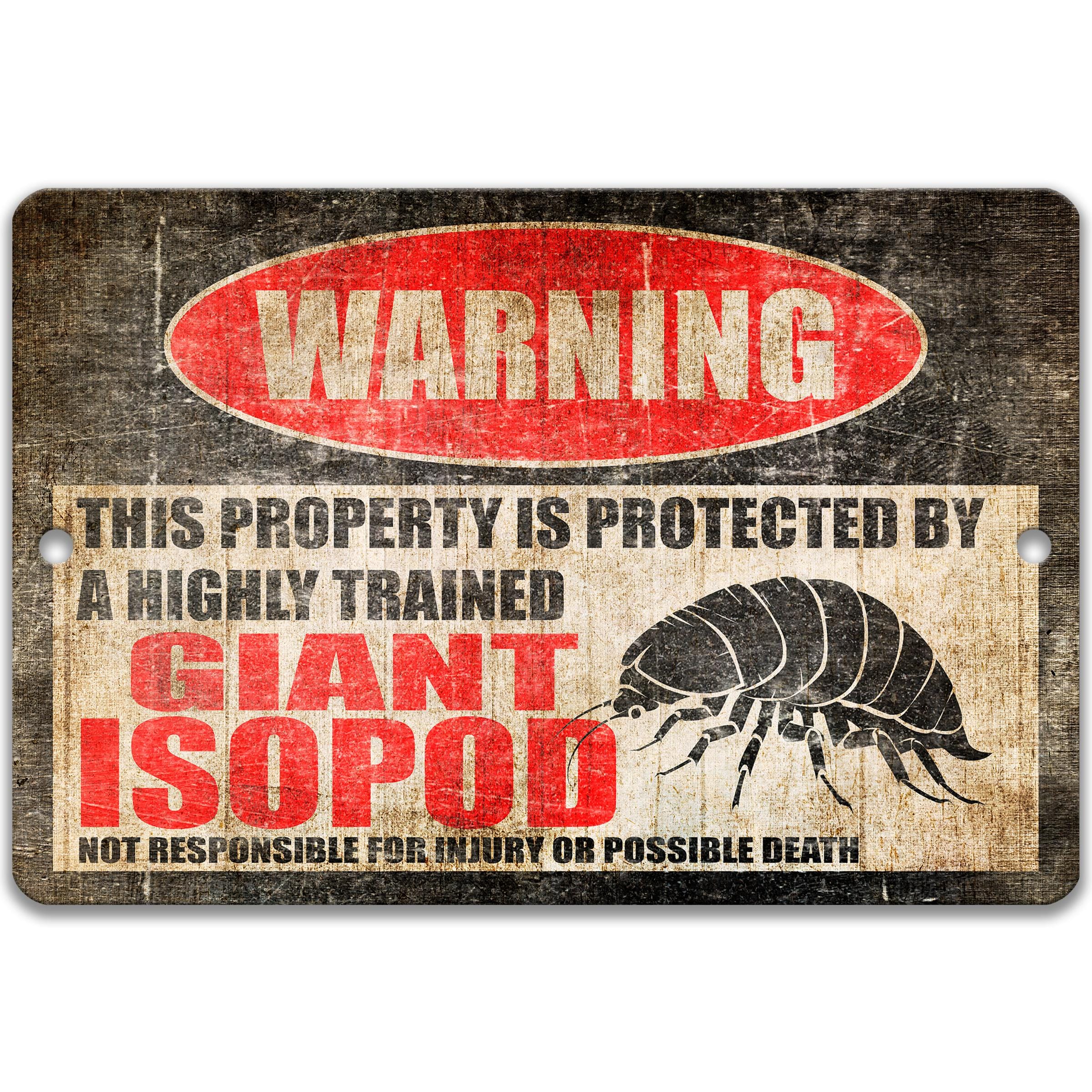 Giant Isopod Metal Sign, Funny Aquarium Decor, Deep Sea Metal Sign - Etsy