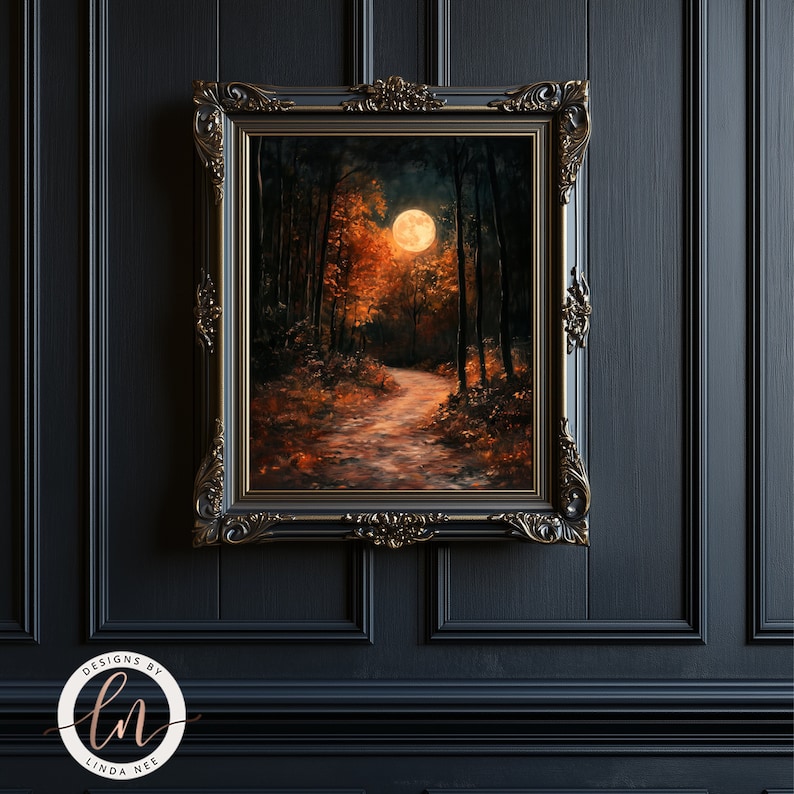 gothic fall art painting